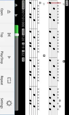 MIDI Drum Score Player android App screenshot 2